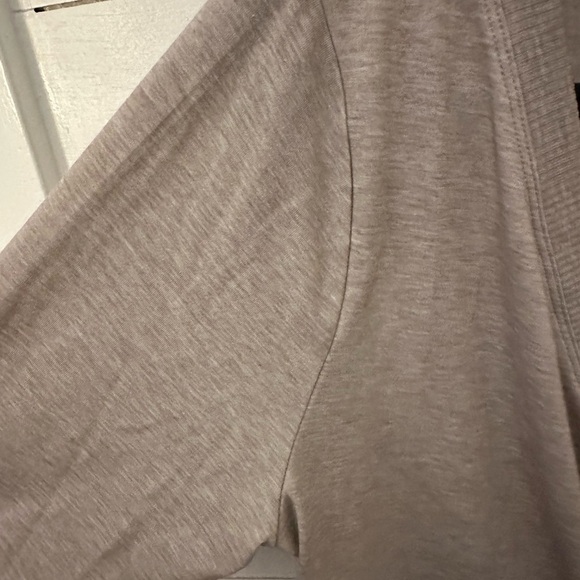 ATHLETA Woman Encore tan polyester activewear casual yoga athleisure wrap too LT - Picture 7 of 14